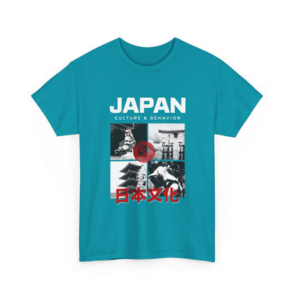 Japan Culture & Behavior Graphic Tee — 日本文化 Vintage Photo Collage T-Shirt Printify