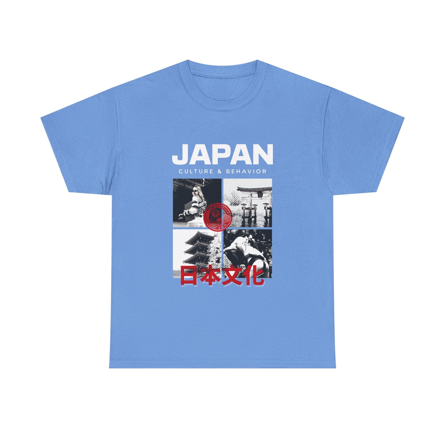 Japan Culture & Behavior Graphic Tee — 日本文化 Vintage Photo Collage T-Shirt Printify