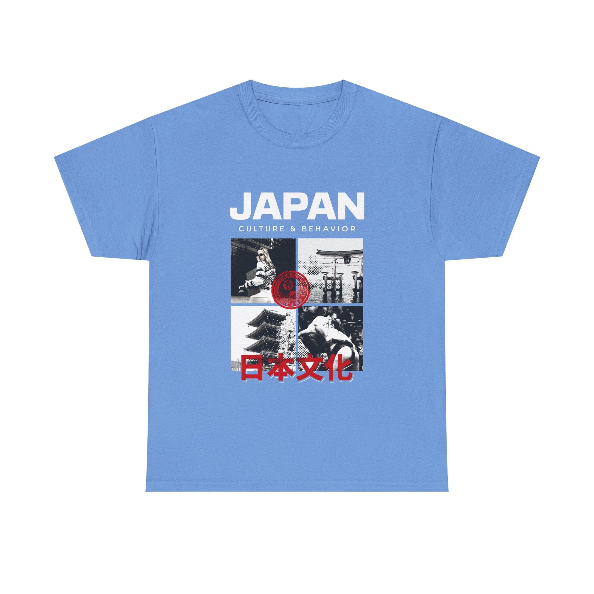 Japan Culture & Behavior Graphic Tee — 日本文化 Vintage Photo Collage T-Shirt Printify