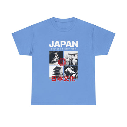 Japan Culture & Behavior Graphic Tee — 日本文化 Vintage Photo Collage T-Shirt Printify