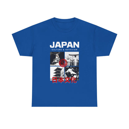 Japan Culture & Behavior Graphic Tee — 日本文化 Vintage Photo Collage T-Shirt Printify