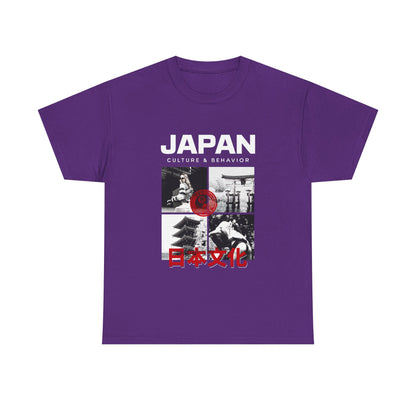 Japan Culture & Behavior Graphic Tee — 日本文化 Vintage Photo Collage T-Shirt Printify