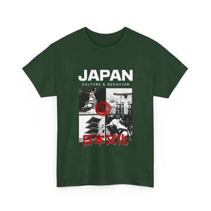 Japan Culture & Behavior Graphic Tee — 日本文化 Vintage Photo Collage T-Shirt Printify