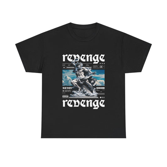 Revenge Statue Graphic Tee — Gothic Angel Vintage Vaporwave T‑Shirt Printify