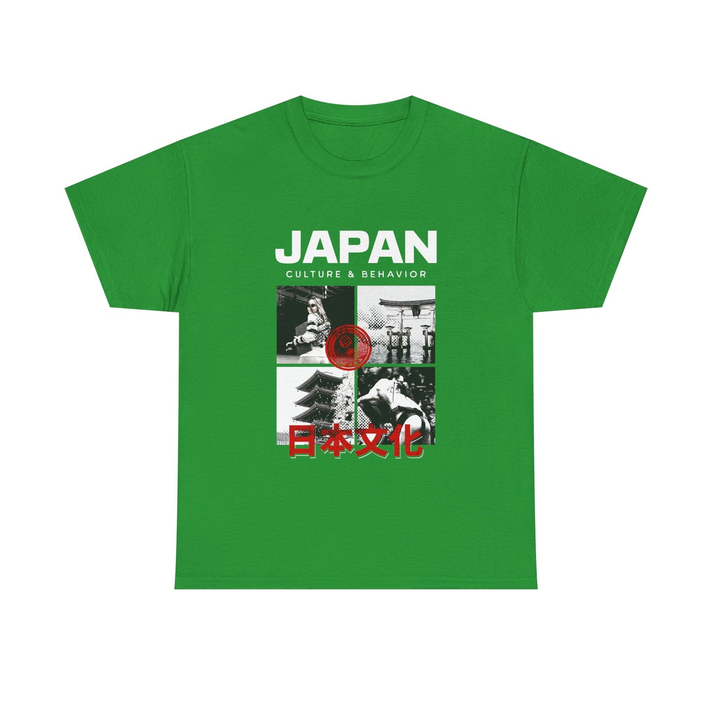 Japan Culture & Behavior Graphic Tee — 日本文化 Vintage Photo Collage T-Shirt Printify
