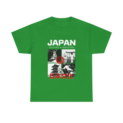 Japan Culture & Behavior Graphic Tee — 日本文化 Vintage Photo Collage T-Shirt Printify