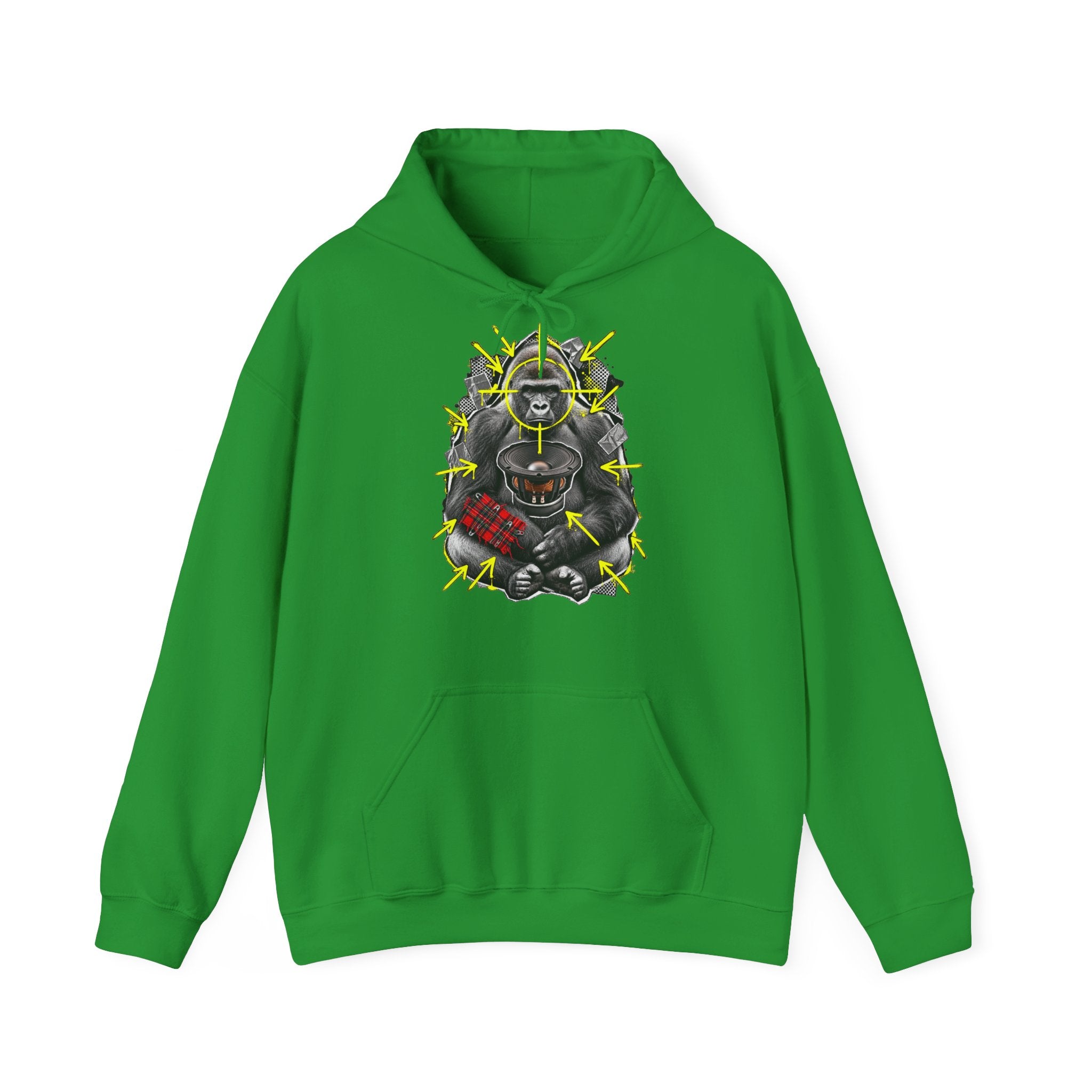 Hoodie — 'Louder Than a System' Graphic Gorilla Streetwear Hoodie Printify
