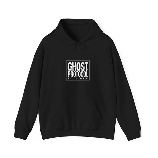 S3T GHOST PROTOCOL HOODIE — DROP 001 Printify