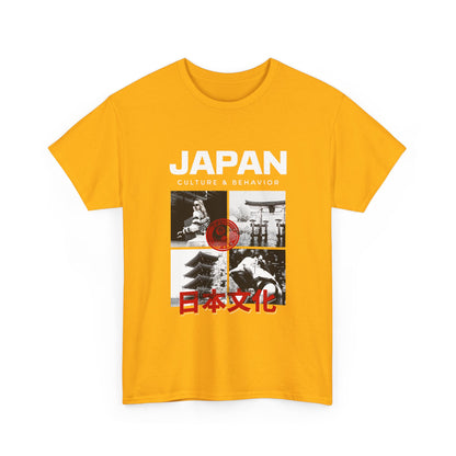 Japan Culture & Behavior Graphic Tee — 日本文化 Vintage Photo Collage T-Shirt Printify