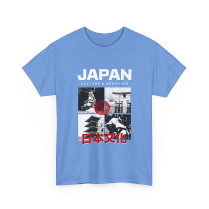 Japan Culture & Behavior Graphic Tee — 日本文化 Vintage Photo Collage T-Shirt Printify